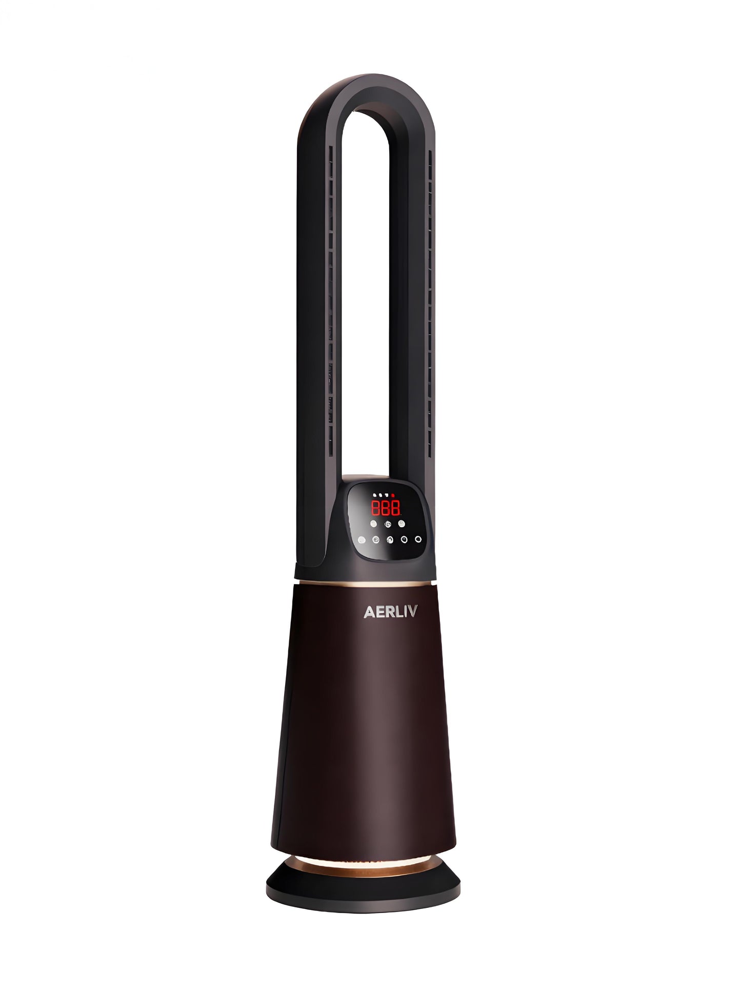 3-in-1 Bladeless Fan, Heater, and Air Purifier with HEPA Filter, Remote Control, Thermostat, 9 Speeds, Timer, and LED Display