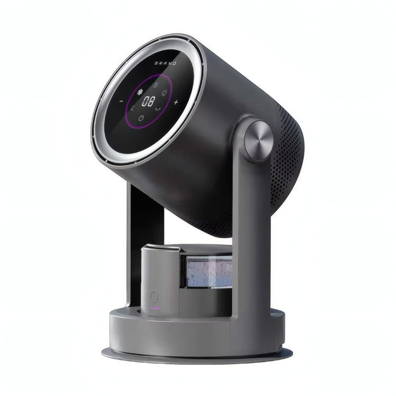 Bladeless Air Circulator Fan with HEPA Filter and Humidifier, 9 Speeds, Oscillation, and 1L Water Tank