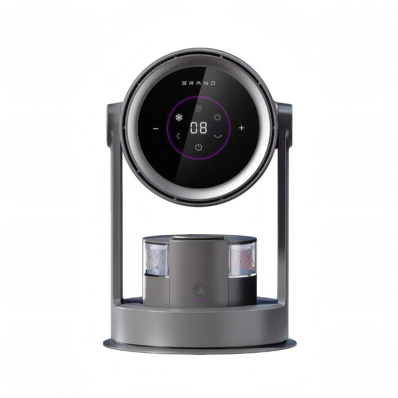 Bladeless Air Circulator Fan with HEPA Filter and Humidifier, 9 Speeds, Oscillation, and 1L Water Tank