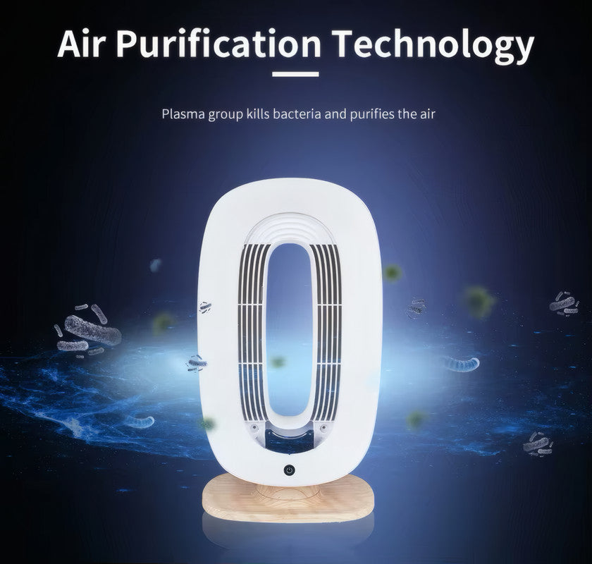 Bladeless Table Fan with Touch Control, 4-Speed, and 1–4H Timer