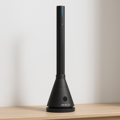 3-in-1 Bladeless Fan with Heater, Humidifier, and UVC Sterilization, Smart Control, Touch and Remote Operation