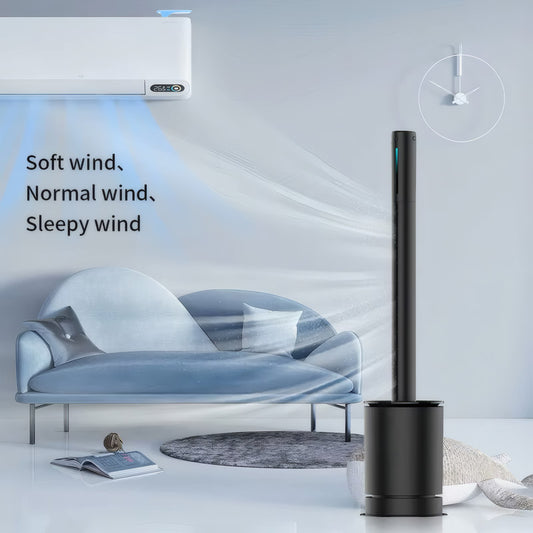 3-in-1 Bladeless Fan with Heater, HEPA Air Purifier, Touch & Smart Control
