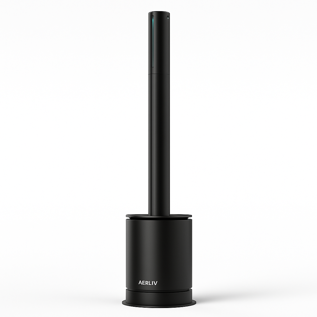 3-in-1 Bladeless Fan with Heater, HEPA Air Purifier, Touch & Smart Control