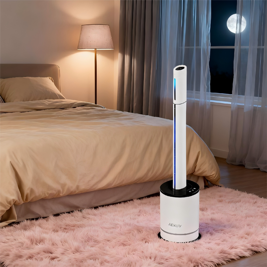 4-in-1 Bladeless Fan with Heater, HEPA Air Purifier, Humidifier, Touch & Smart Control