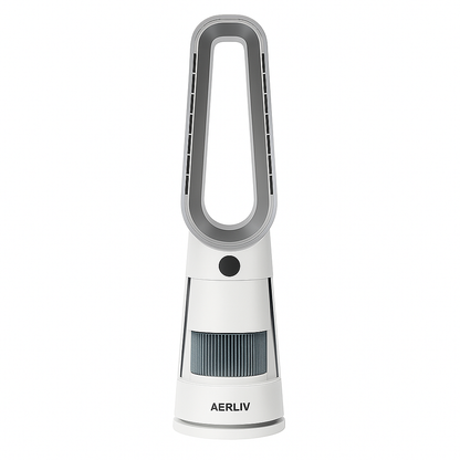 3-in-1 Bladeless Fan, Heater, and Air Purifier with HEPA Filter, Thermostat Protection, and Touch Digital Display