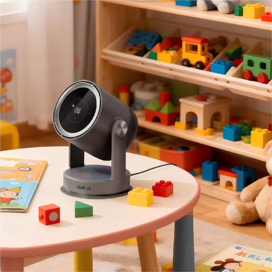 Bladeless Air Circulator Fan with Heater and HEPA Filter, 9 Cooling Speeds, 4 Heating Levels, and Oscillation