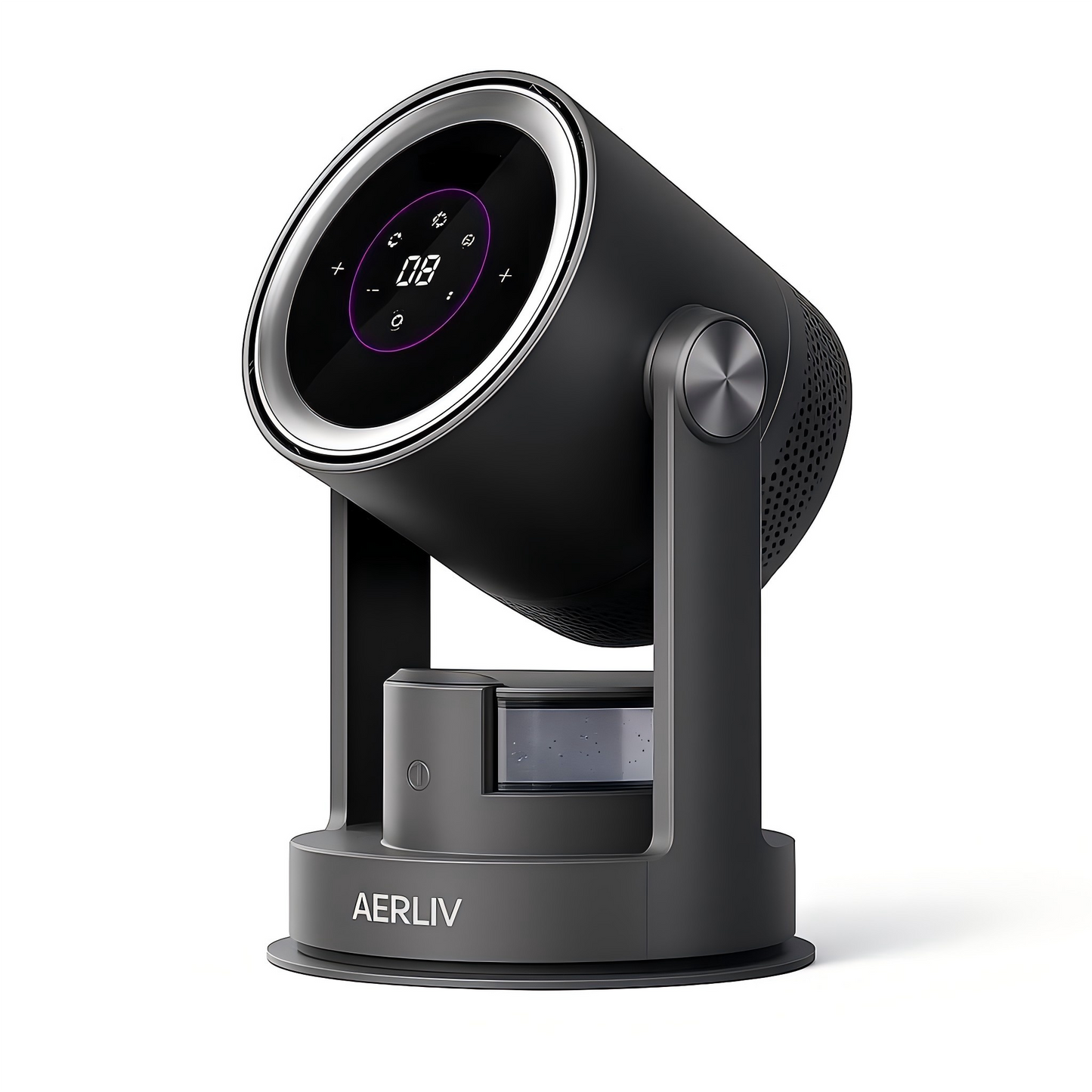 Bladeless Air Circulator Fan with HEPA Filter and Humidifier, 9 Speeds, Oscillation, and 1L Water Tank