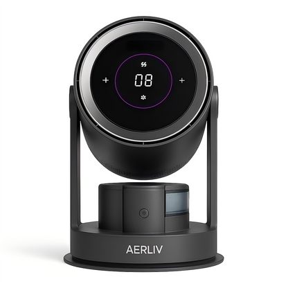 Bladeless Air Circulator Fan with HEPA Filter and Humidifier, 9 Speeds, Oscillation, and 1L Water Tank