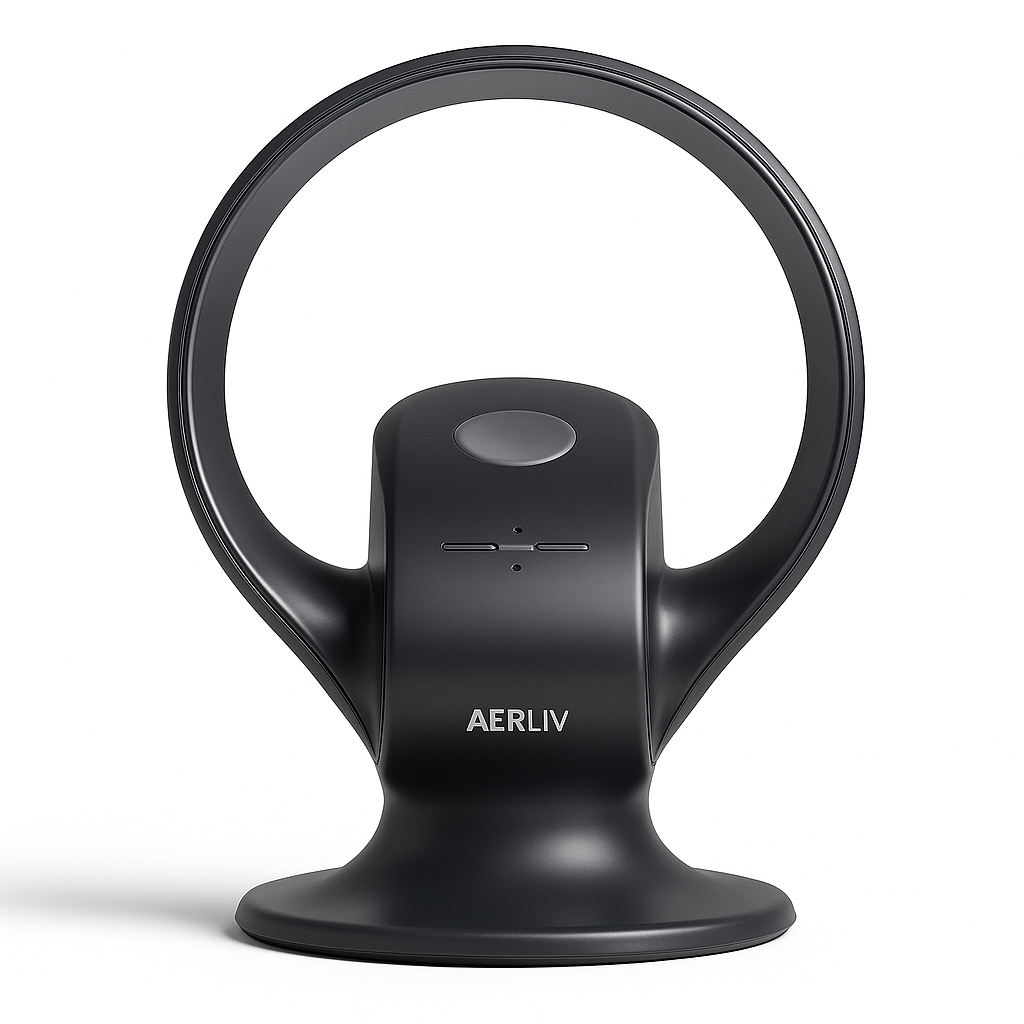 Wall-Mounted & Desktop Bladeless Fan with Touch Control, 9 Speeds, Oscillation, and Timer